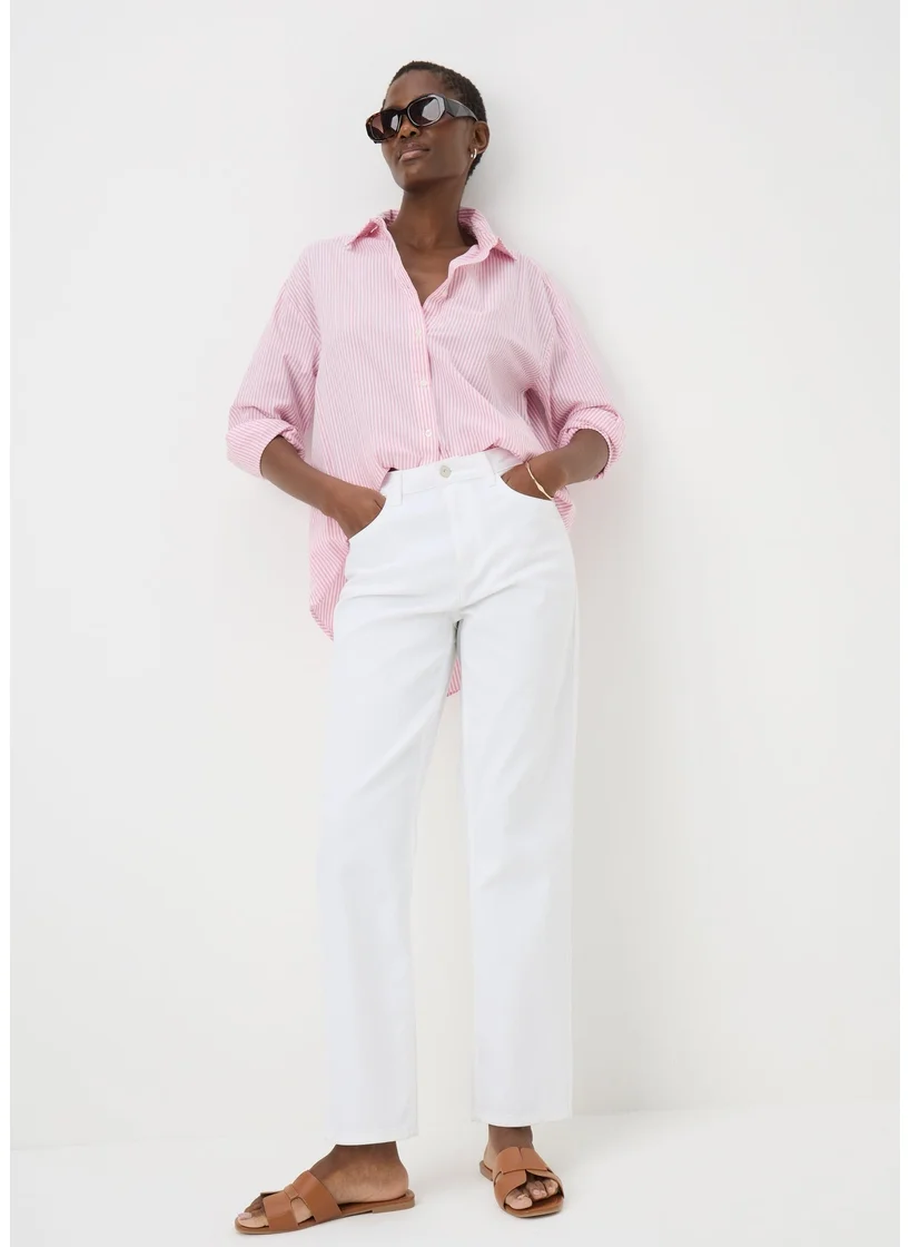 Matalan Grace white straight leg jeans