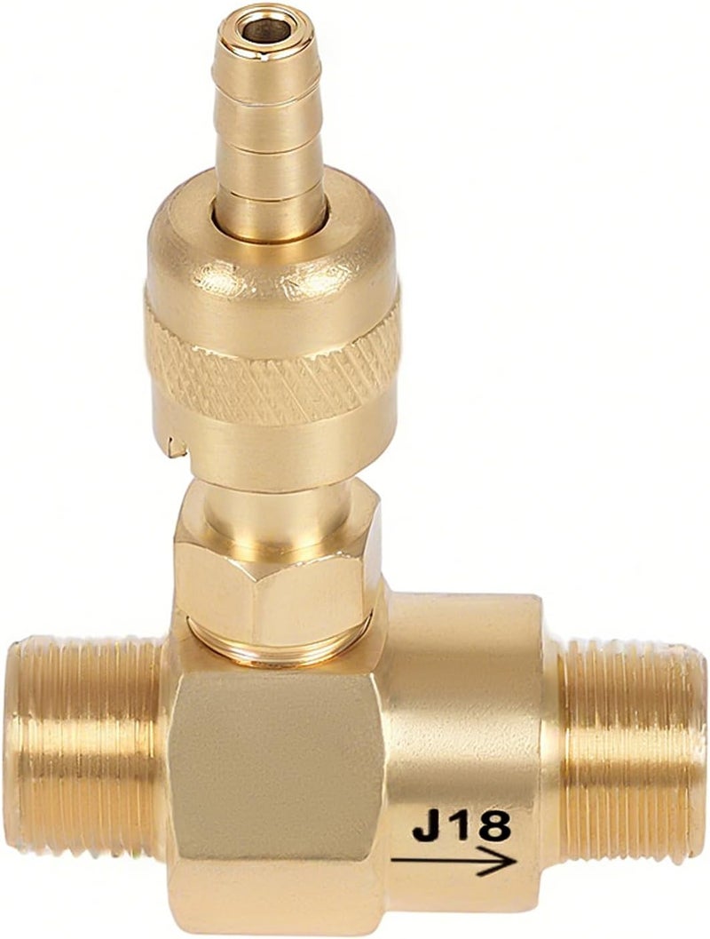 Mingou 2-3 GPM Pressure Washer Chemical Injector 100774 for General Pump Power Washer Downstream Injector 1.8mm Orifice Max 4500 PSI for 3/8" NPT-M High Draw to 20% - Image 1