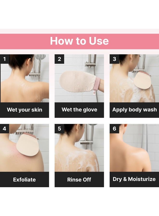 Nature Creature – Natural Silk Exfoliating Glove (2pcs) for Face, Body, and Hands | Natural Body Scrubber for Dead Skin Removal | Eco-Friendly, Chemical-Free, Perfect for Spa, Bath, and Shower - Image 4