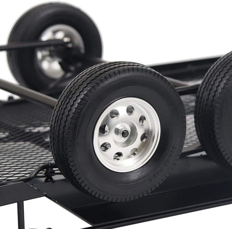 klarako 1/10 Scale Accessories, Durable High Bearing Capacity RC Trailer Abrasion Proof with 4 Tires for RC Car for 90046 90047 CCklarako - Image 5