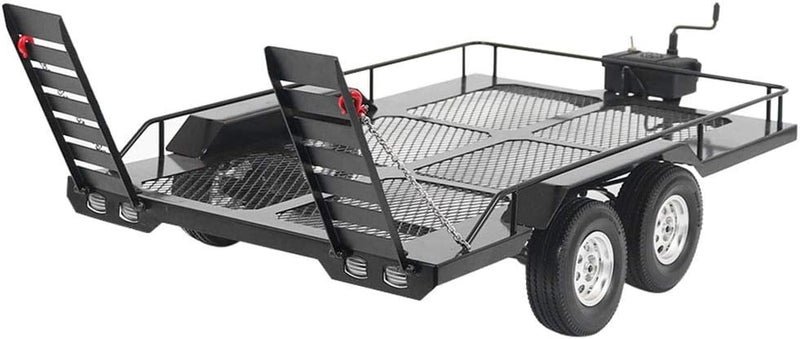 klarako 1/10 Scale Accessories, Durable High Bearing Capacity RC Trailer Abrasion Proof with 4 Tires for RC Car for 90046 90047 CCklarako - Image 1