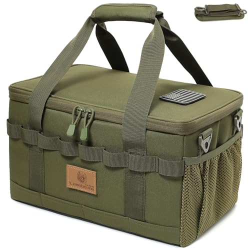 Lemubeane Tactical Camping Storage Bag 18L Tactical Utility Tote Bag Camping Cookware Organizer Trunk Organizer Army Green - Image 1