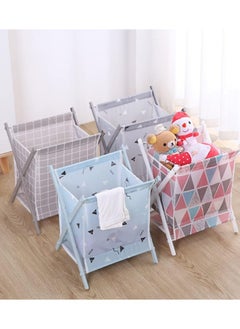 YOMA Foldable Storage Collapsible Laundry Baskets, small Washing Baskets Dirty Clothes Organizers Laundry Hamper for Bedroom Bathroom  - Image 4