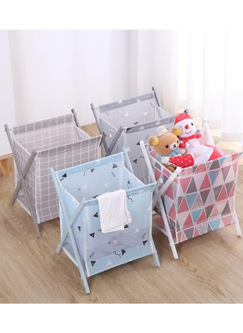 YOMA - Foldable Storage Collapsible Laundry Baskets, small Washing Baskets Dirty Clothes Organizers Laundry Hamper for Bedroom Bathroom - Image 1