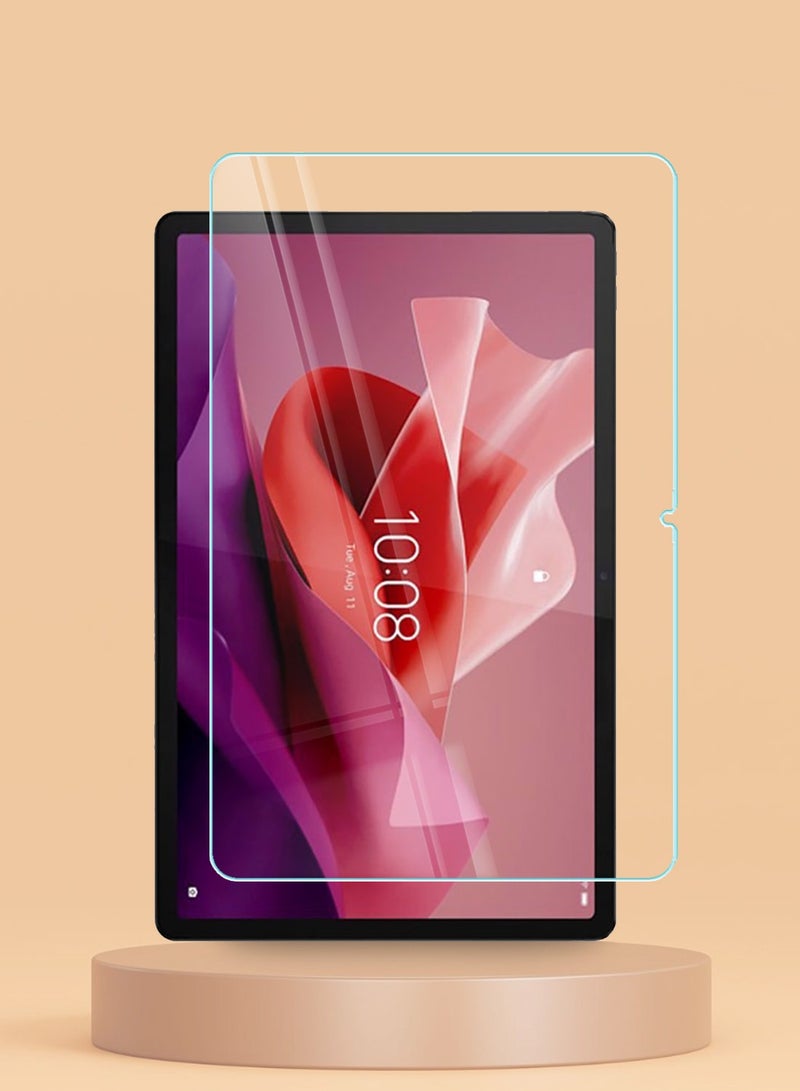 Techie حماية شاشة زجاجية مقسّاة HD لجهاز Lenovo Tab P12 2023 بحجم 12.7 إنش - مضادة للانعكاس ومضادة للفقاعات بصلابة 9H وسمك 0.33 مم وحواف مدورة وسهلة التركيب - Image 1