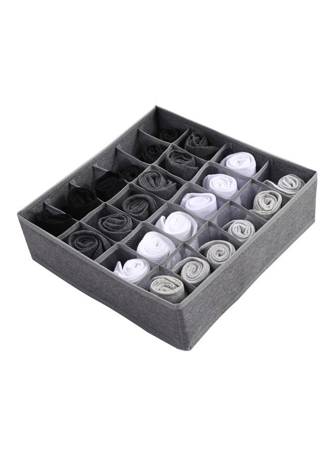 NIBEMINENT Foldable Underwear Storage Box Grey  - Image 1