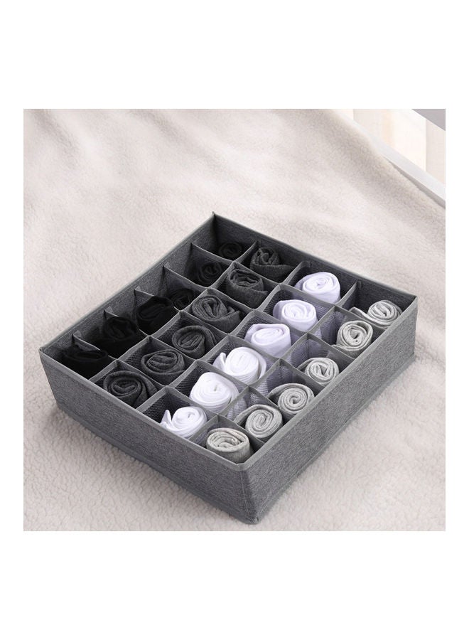 NIBEMINENT Foldable Underwear Storage Box Grey  - Image 4