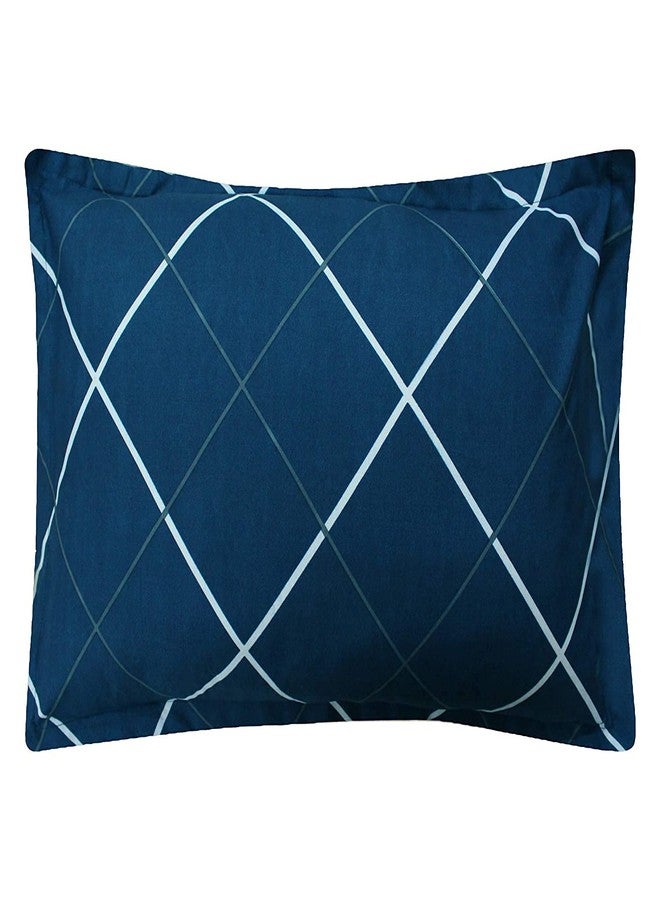 Avinya Cotton Feel Glace Cotton Elastic Fitted Printed Single Size Bed Bedsheet with one Pillow Cover(72"x 48"x 6) (Blue) - Image 4