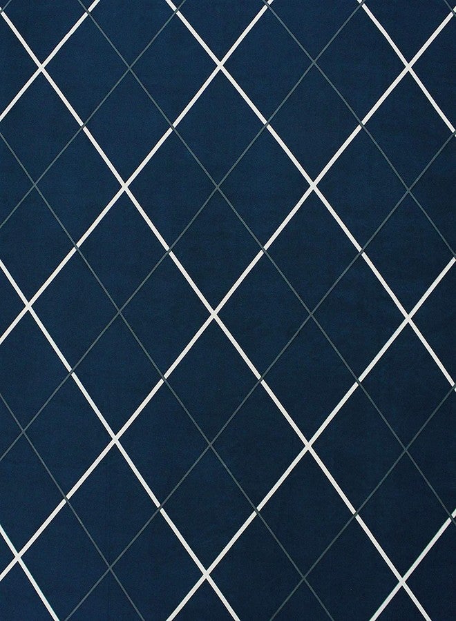 Avinya Cotton Feel Glace Cotton Elastic Fitted Printed Single Size Bed Bedsheet with one Pillow Cover(72"x 48"x 6) (Blue) - Image 3