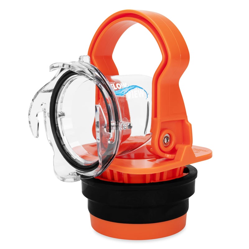 Camco Rhino RV Sewer Adapter PRO - Clear Sewer Hose Elbow with Drain Lock Adapter - Includes Ergonomic Handle & Flexible Adapter (39730) - Image 1