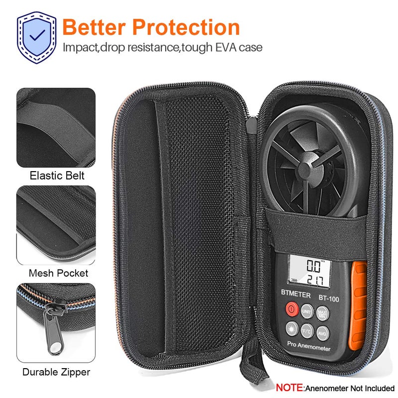 BTMETER Hard Travel Case Bag for Protect BT-100 Series Handheld Anemometer - Image 2