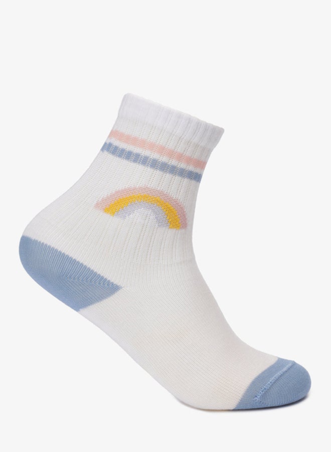 Carina Girly Cute Printed Socks - 2 Pairs - Image 2