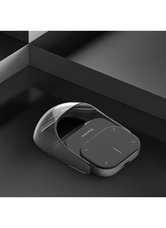 Cheerdots2 Smart AI Magnetic Split Air Mouse Wireless Charging Bluetooth Dual-Mode Free Switching Mouse-Specification:Recording Model (black)  - Image 1