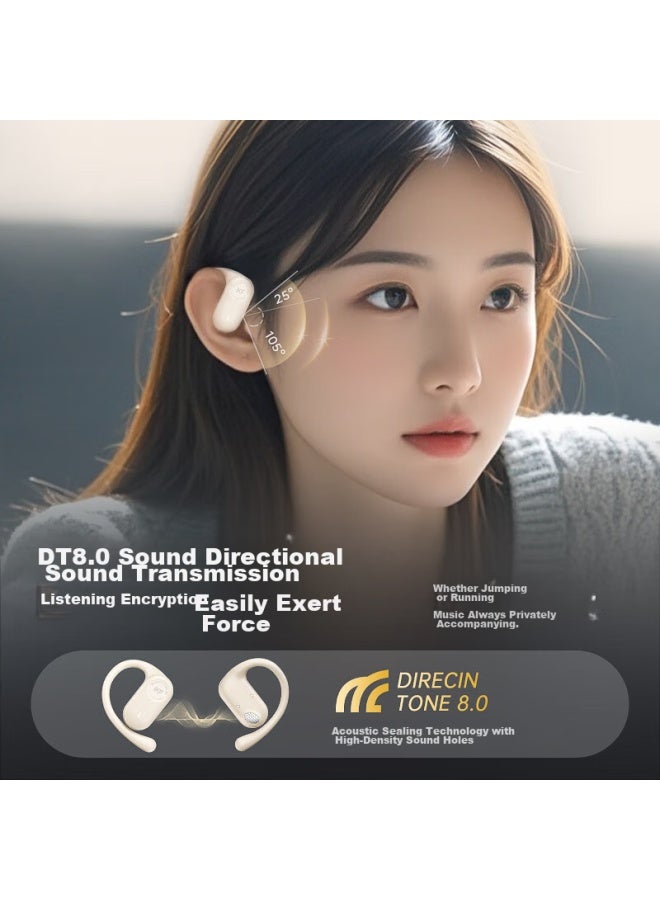 Ikf Ego Open-ear Bluetooth Wireless Earphones Conduction Directional Sound Sports Running App Smart Connection Compatible With Apple Huawei - Athens Black - Image 3
