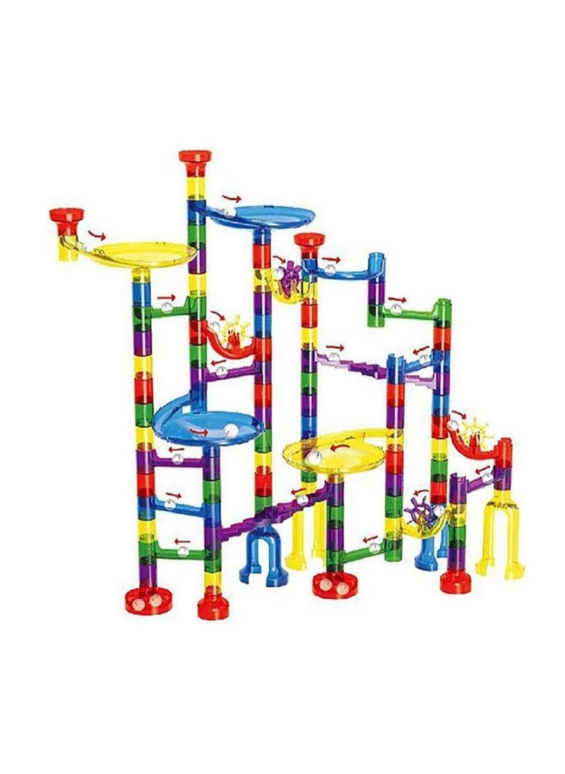 Dubkart Marble Run Building Blocks Toy For Kids 122 Pieces Multicolour  - Image 2