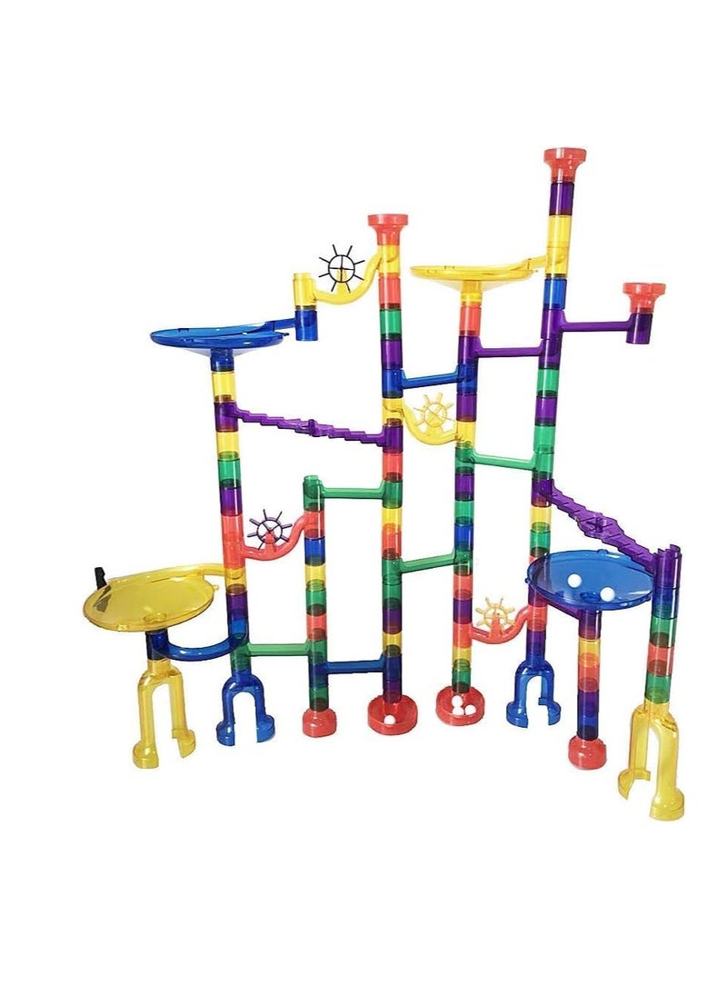 Dubkart Marble Run Building Blocks Toy For Kids 122 Pieces Multicolour  - Image 5