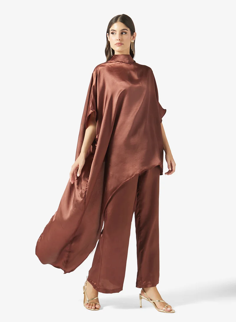 فايور Satin Cape Co-Ord Set