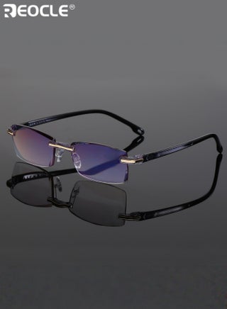 Reading Glasses HD Anti-Blue Diamond Cut Edge Frameless Reading Glasses Computer Reader for Men Women - view 3