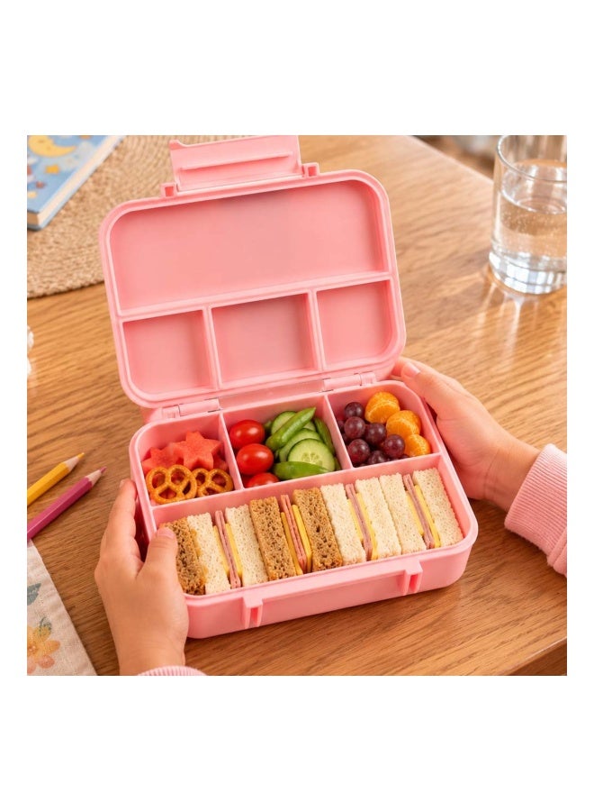 Cocobee Tritan Bento Lunch Box, 4 Compartments- Pink - Image 5