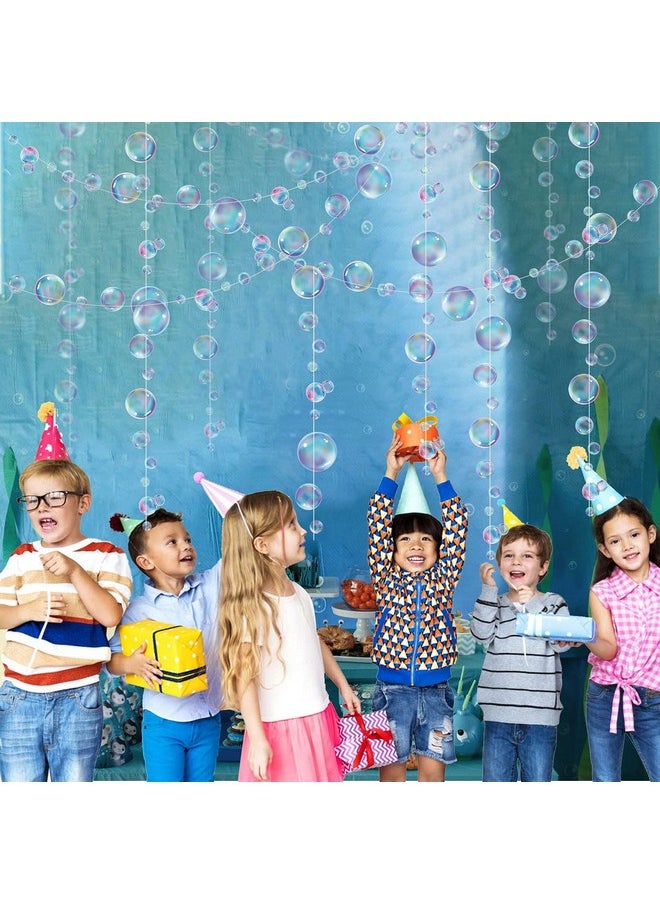 Decor365 Little Mermaid Party Decorations Purple Blue Bubble Garlands Hanging Bubbles Streamer Banner Backdrop Decor Ocean Theme Under The Sea Decor Beach Pool Side Girls Birthday Party Supplies  - Image 5