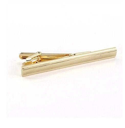 Wowlife Tie Clips for Men Gold Necktie Tie Bar Clasp Clip Practical Decor (Gold) - Image 2