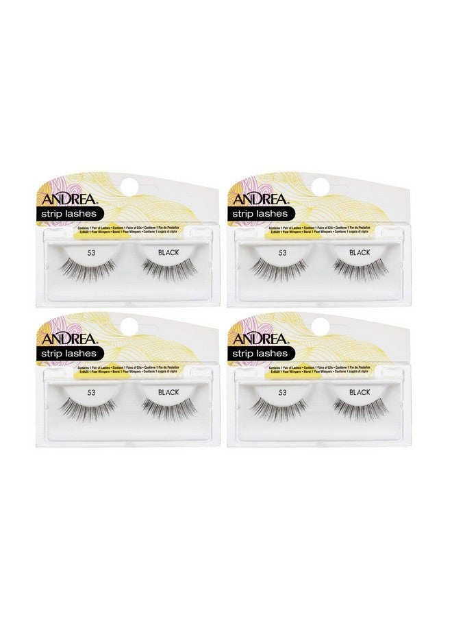 Andrea False Lashes Style 53 Black 4 Pairs - Image 1