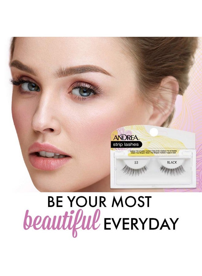 Andrea False Lashes Style 53 Black 4 Pairs - Image 3
