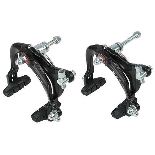 CYSKY Bike Brake, Bicycle C-Type Brakes Calipers, Aluminum Alloy Front & Rear Side Pull, Long Arm Pliers Brake Set for Road Bike, Folding Bike (Black) - Image 1