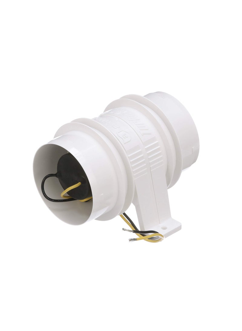 attwood Attwood 1733-4 Turbo 3000 Series In-Line Bilge Blower, For 3-Inch Interior Diameter Vent Hose, Water Resistant, 12-Volt  - Image 1