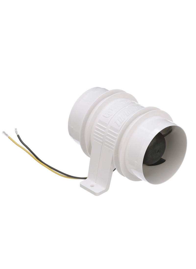 attwood Attwood 1733-4 Turbo 3000 Series In-Line Bilge Blower, For 3-Inch Interior Diameter Vent Hose, Water Resistant, 12-Volt  - Image 2