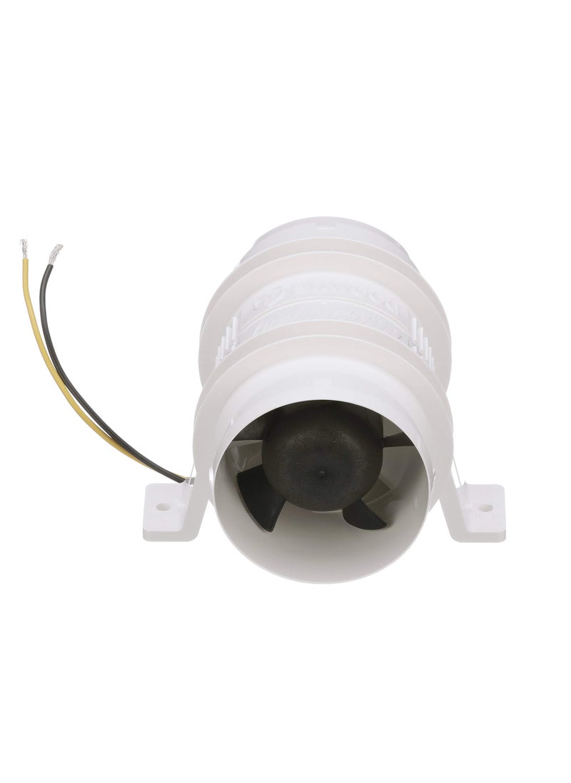 attwood Attwood 1733-4 Turbo 3000 Series In-Line Bilge Blower, For 3-Inch Interior Diameter Vent Hose, Water Resistant, 12-Volt  - Image 3