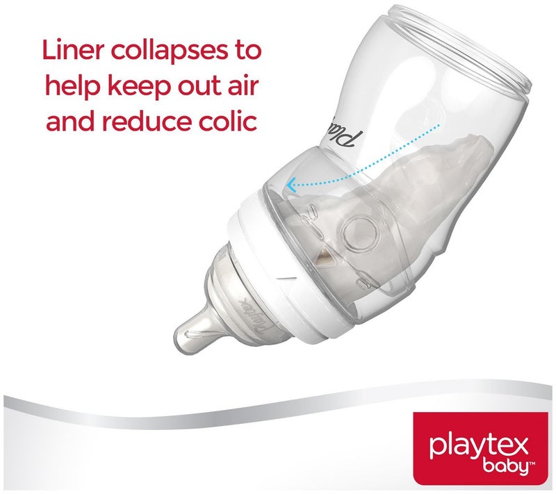 Playtex BPA Free Premium Nurser Bottles with Drop in Liners, 3 Count - Image 3