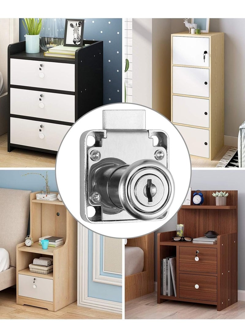 Generic - 1 PCS Security Cabinet Lock 22mm with Key – Different Cupboard Lock for Furniture, Cabinet, Mailbox, Drawer, Household, and Office - Image 1