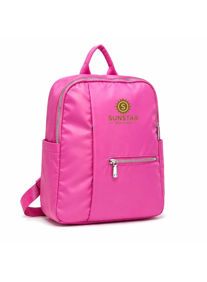 SUNSTAR Stylish Multi-Color Backpack for Women & Girls – Lightweight Daily Use Bag with Front Pocket (Premium Quality)