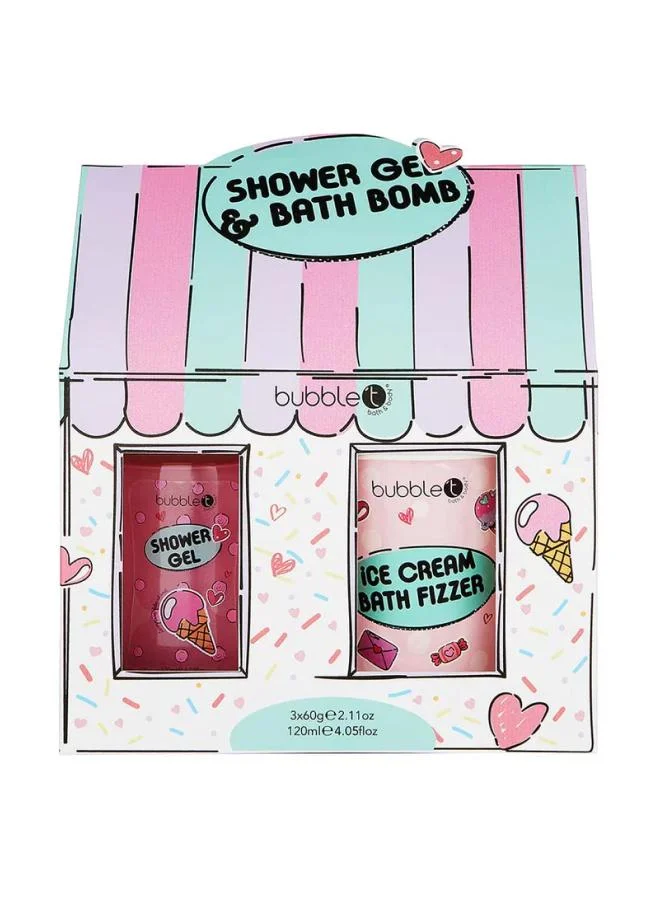 bubble t cosmetics Cartoon Shower Gel & ice cream set