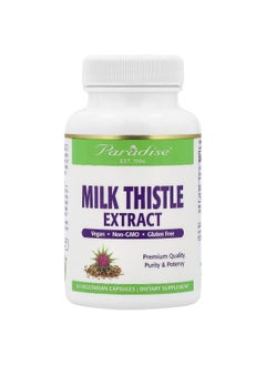 Paradise Herbs Paradise Herbs, Milk Thistle Extract, 250 mg, 60 Vegetarian Capsules  - Image 1