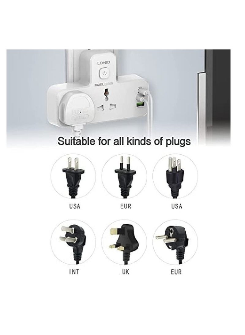 Ldino - مقبس طاقة LDNIO مع مصباح ليلي (SC2311 20 وات) مع منفذ USB-C وفتحتين USB - Image 1