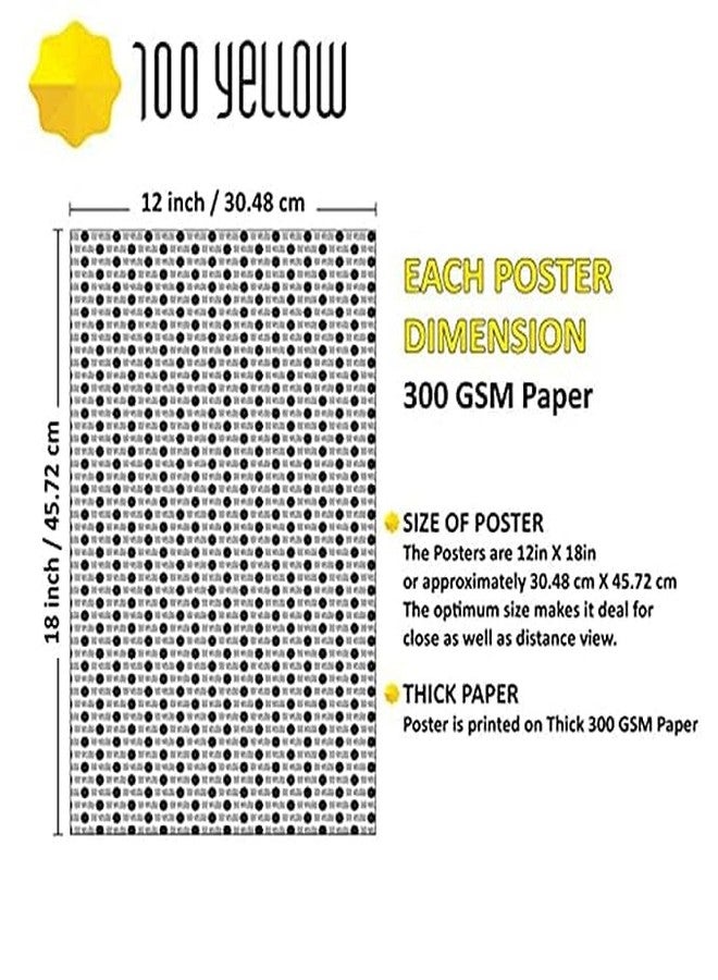 100Yellow Paper Krishna With Makhan Printed Posters For Pregnant Women| Religious Bal Krishna God Posters For Room, Living Room| 12X18 Inches| Multicolor - Image 5