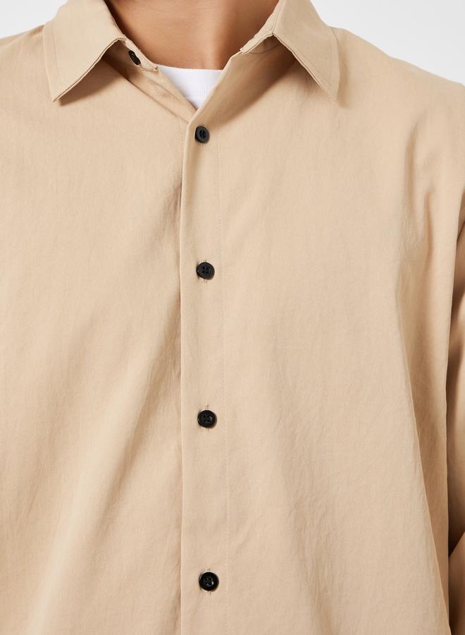 Take Two Men Solid Spread Collar Shirt and Pants Co-ords - Image 4