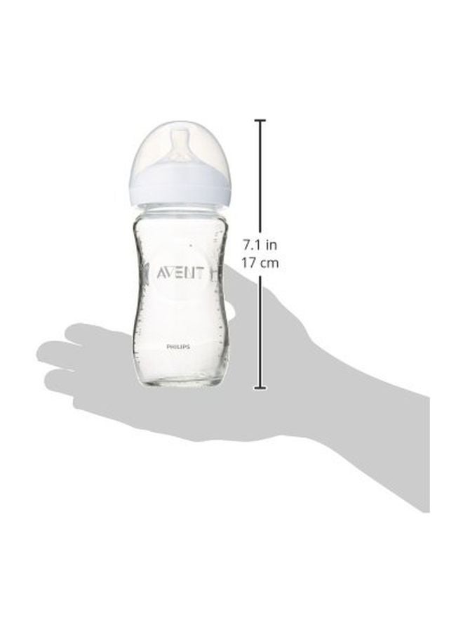 Philips Avent Natural Glass Feeding Bottle 240ml - Image 2