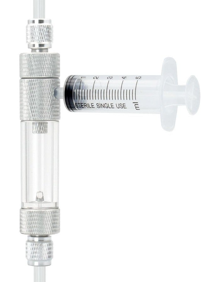 LINLAN Easy Water Refill CO2 Bubble Counter with Check Valve and Water Adder for Planted Aquarium CO2 Regulator (Air Pipe Connection) - Image 1