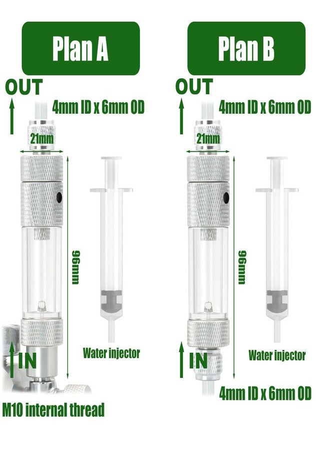 LINLAN Easy Water Refill CO2 Bubble Counter with Check Valve and Water Adder for Planted Aquarium CO2 Regulator (Air Pipe Connection) - Image 2