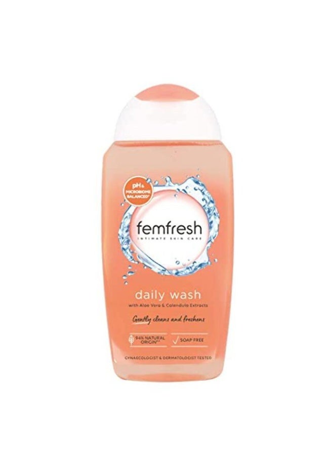 فيم فريش Femfresh غسول للمناطق الحساسة - عناية وانتعاش كاملين للمناطق الحساسة بخلاصة الصبار الطبيعية، ٢٥٠ مل - Image 1
