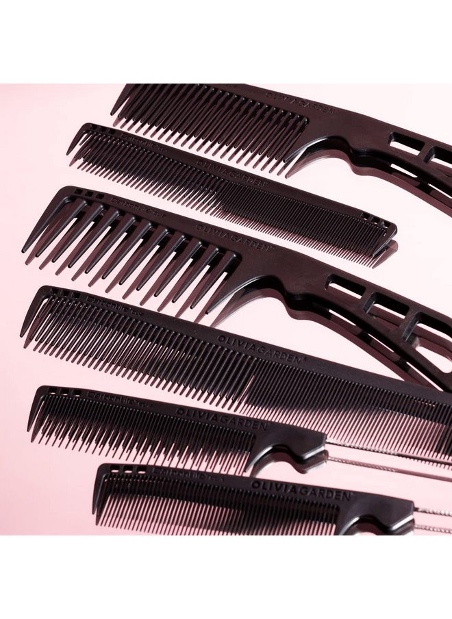 Olivia Garden - Livia Garden Carbonlite 8.5" Cutting Comb Made Of Carbon Ultralight High Heat Resistant Durable And Antistatic - Image 1