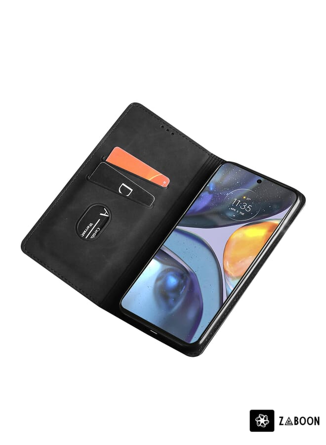 Zaboon Protective Case For vivo iQOO Neo6 5G Cow Texture Magnetic Horizontal Flip Leather - Image 3