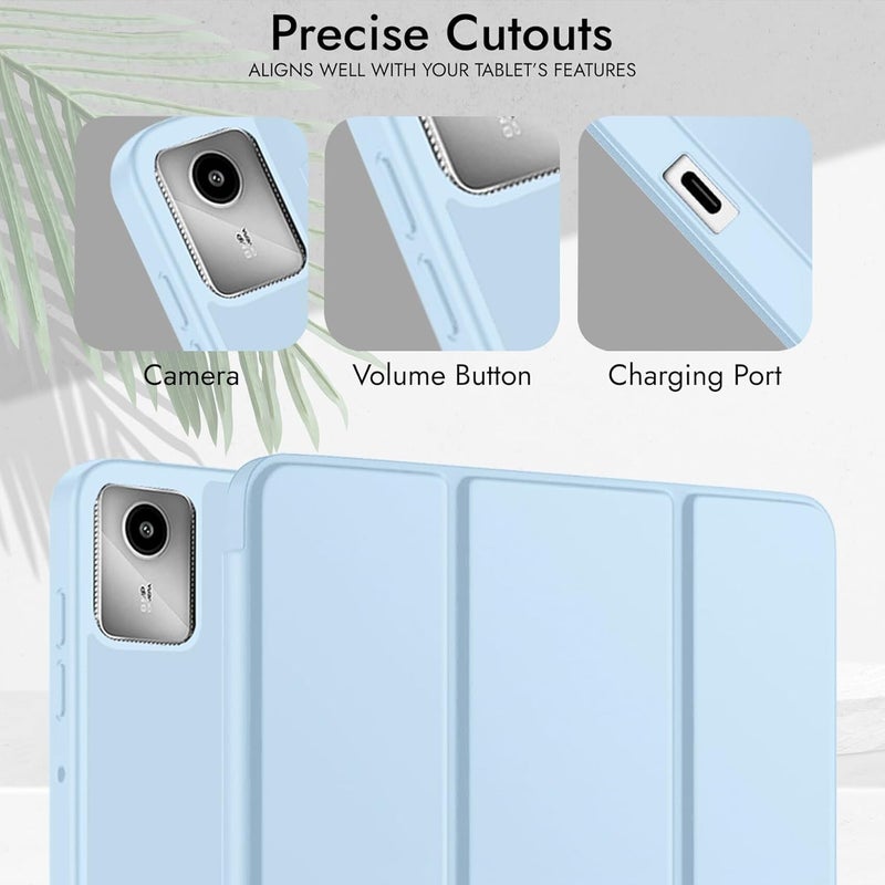 ProElite Cover for Lenovo idea Tab 11 inch 2025 case Cover, Soft Flexible Flip Case Cover for Lenovo idea Tab 11 inch 2025 with Pen Holder [Recoil Series] - Light Blue - Image 5