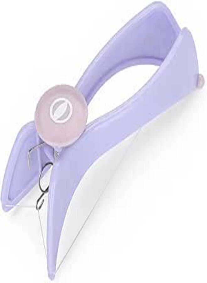 Facial Hair Epilator for Women with Threading Removal Tool, Portable Size for Facial Neck Hair (Blister Packaging)