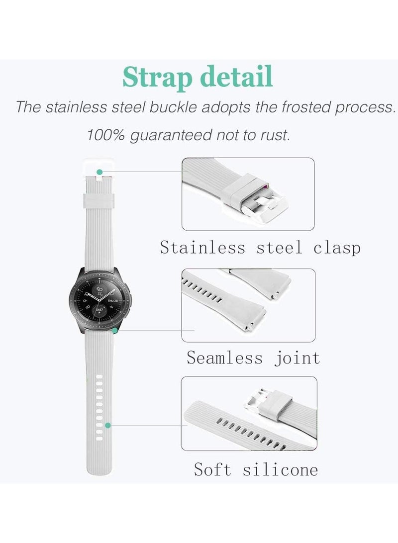 Soft Silicone Bands Bracelet Sports Strap for Men & Women Samsung Gear S3 Frontier Watch 4 Bands 46mm - Image 2