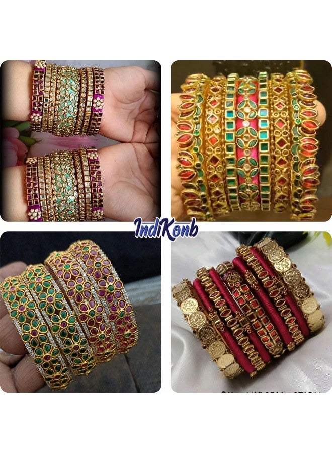 إنديكونب مجموعة أحجار كوندان متعددة الألوان من INDIKONB - أحجار لامعة مناسبة للزجاج للحرف اليدوية والتطريز والمشاريع المنزلية (متعددة الألوان 2) - Image 3