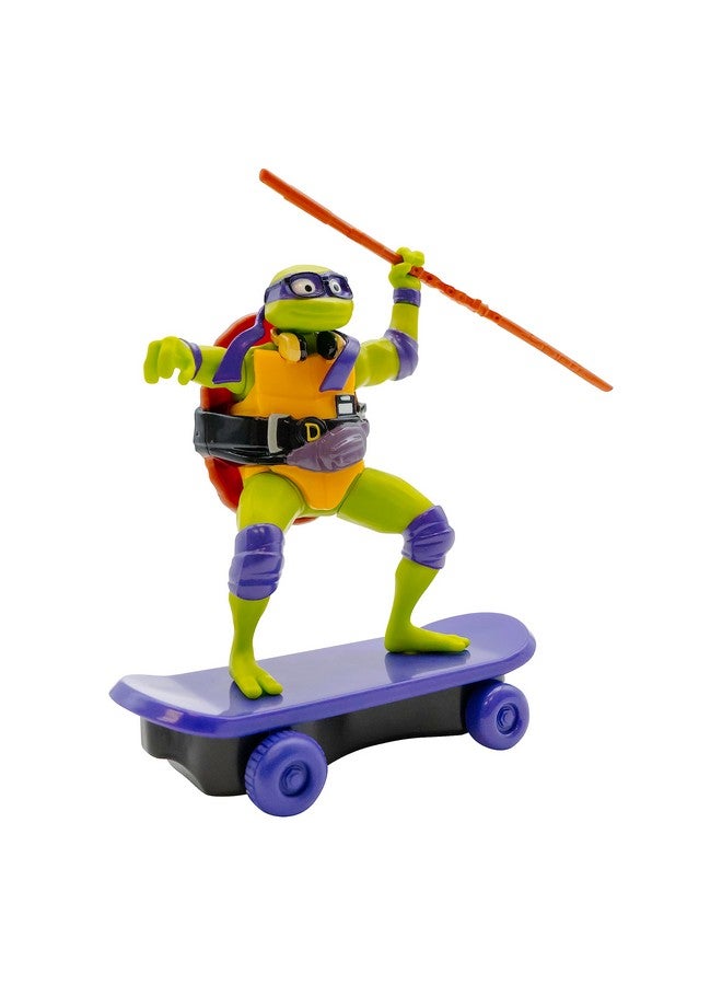 Teenage Mutant Ninja Turtles Toy, Donatello Sewer Shredder Pullback Skateboard, Mutant Mayhem TMNT Collectible Ninja Turtle, Ages 3+ - Image 4